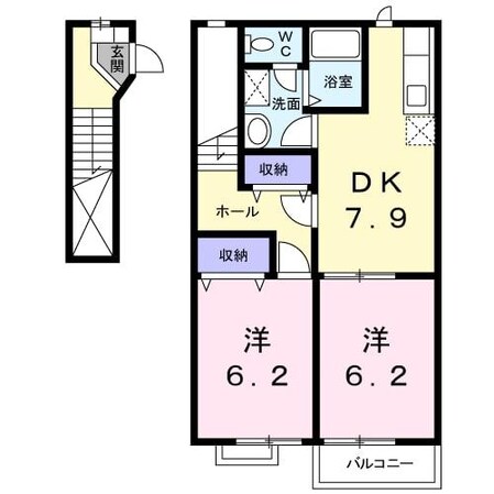 グリーンヒルズ　Ⅰの物件間取画像